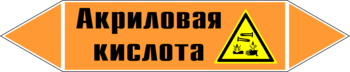 Маркировка трубопровода "акриловая кислота" (k12, пленка, 716х148 мм)" - Маркировка трубопроводов - Маркировки трубопроводов "КИСЛОТА" - Магазин охраны труда ohranatruda-shop.ru