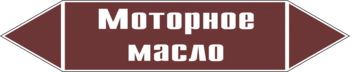 Маркировка трубопровода "моторное масло" (пленка, 126х26 мм) - Маркировка трубопроводов - Маркировки трубопроводов "ЖИДКОСТЬ" - Магазин охраны труда ohranatruda-shop.ru