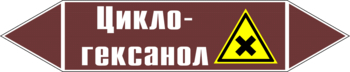Маркировка трубопровода "циклогексанол" (пленка, 716х148 мм) - Маркировка трубопроводов - Маркировки трубопроводов "ЖИДКОСТЬ" - Магазин охраны труда ohranatruda-shop.ru